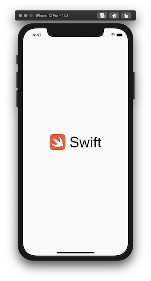 Swift logo on the Launch Screen