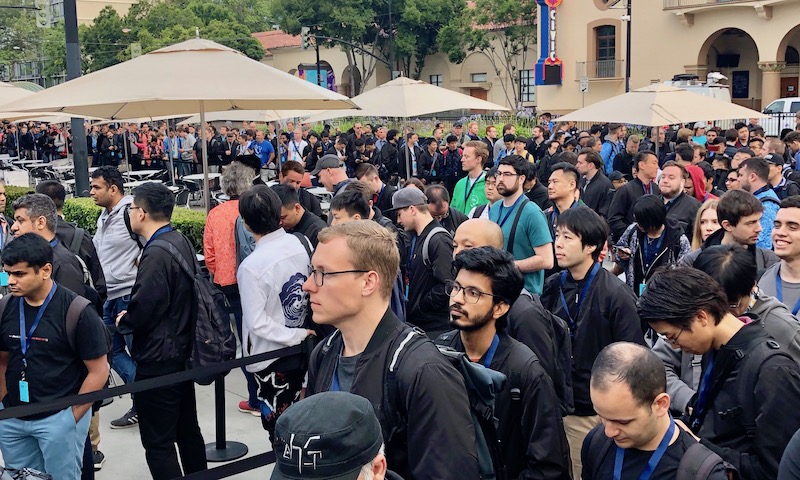 Waiting in line for Keynote WWDC 2019